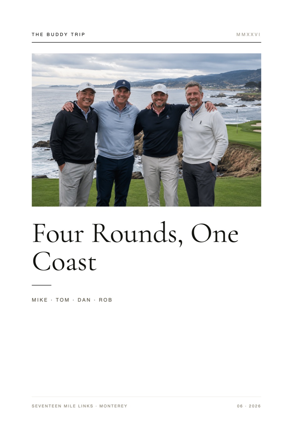 Legacy round memory print — Buddy Trip Editorial design