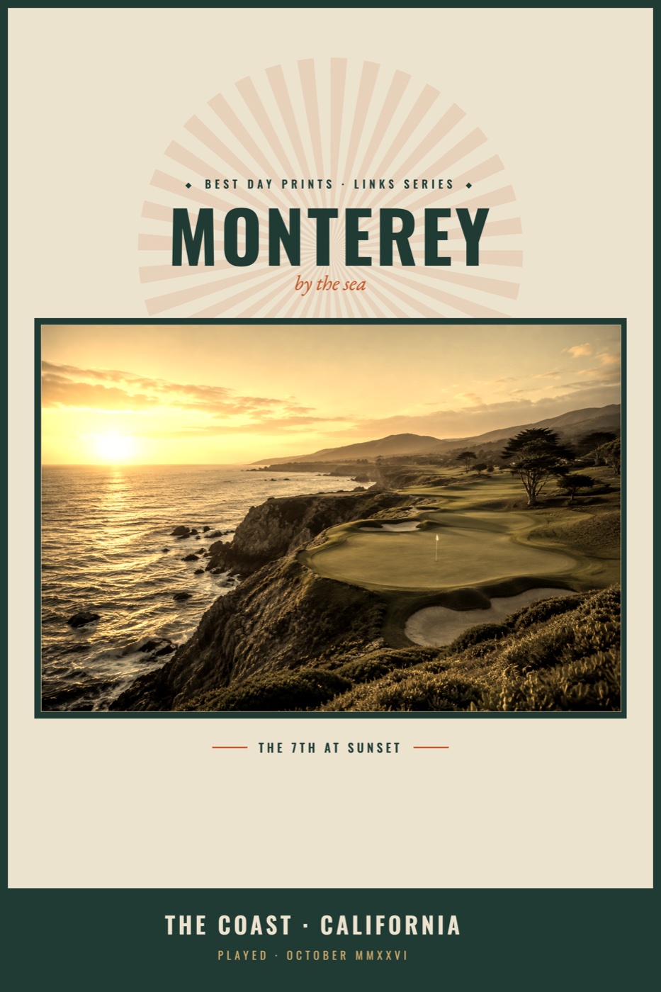 Bucket-list round memory print — Destination Vintage design